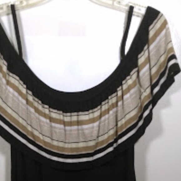 Bailey 44 Black Tan Summer Dress Size: M - Picture 9 of 12